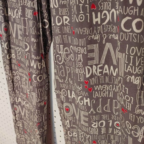 603 NWT Hue Get the Message Cotton Sleepwear PJ Pants - Picture 5 of 7